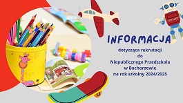 Wyniki rekrutacji do przedszkola na rok szkolny 2024/2025