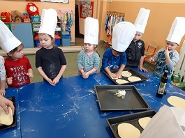 Święto pizzy w przedszkolu